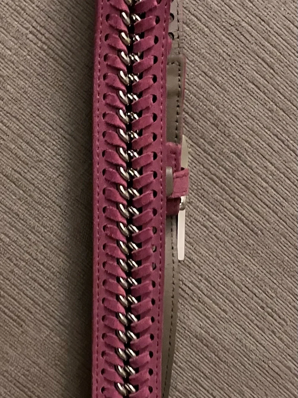 Pink suede genuine Versace belt gorgeous!